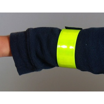 OPASKA ODBLASKOWA SAMOZACISKOWA NA RAMIĘ RĘKĘ