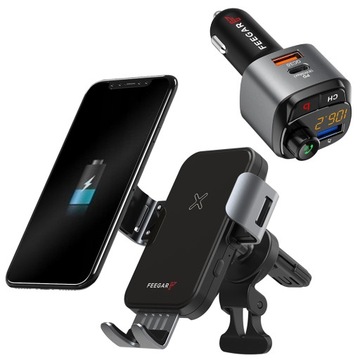 Uchwyt Feegar na telefon inteligentny + Ładowarka