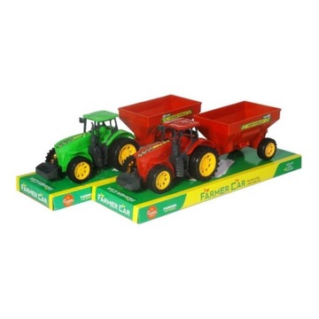 TRAKTOR Z MASZYNĄ ROLNICZĄ CIĄGNIK POJAZD