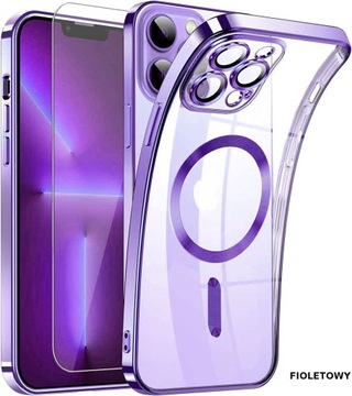 МАГНИТНЫЙ ЧЕХОЛ ДЛЯ MAGSAFE ДЛЯ APPLE IPHONE 15 PRO MAX COLOR CASE + СТЕКЛО