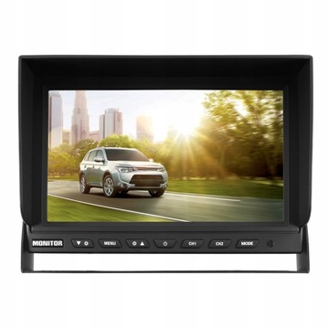 Monitor SAMOCHODOWY 9 cali EKRAN na 2 Kamery 4 PIN 12V 24V Nvox