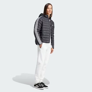 Adidas kurtka zimowa puchowa z kapturem PADDED HOODED PUFFER rozmiar L