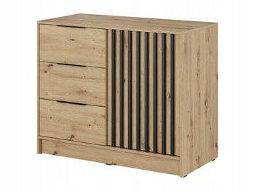 Komoda LETTO 105 lamele artisan szuflady