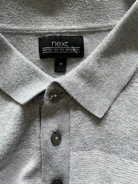 I KOSZULKA POLO NEXT POPIEL PASY