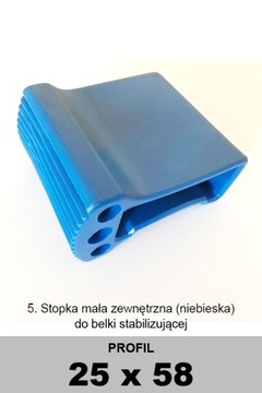 Zewnętrzna stopka do belki stabilizującej (25x58)