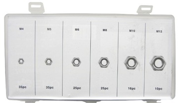 НАБОР САМОСТОРЯЩИХСЯ ГАЙОК, 146 ШТ.