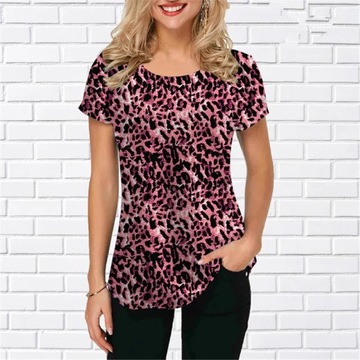 New Fashion Beautiful Leopard 3D Shirts Summer Sho