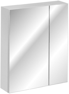 Szafka łazienkowa Havana z lustrem 60 cm biała