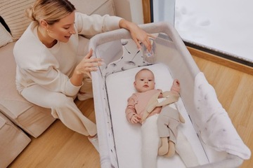 Дополнительная кровать, отдельно стоящая, люлька 3-в-1, набор аксессуаров Lionelo Aurora