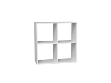 МАЛАКС 2X2 ПОЛКА С ОТДЕЛЕНИЕМ - БЕЛАЯ