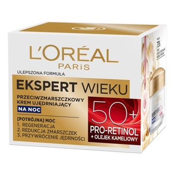 LOREAL EKSPERT WIEKU KREM PRZECIWZMARSZCZKOWY 50+