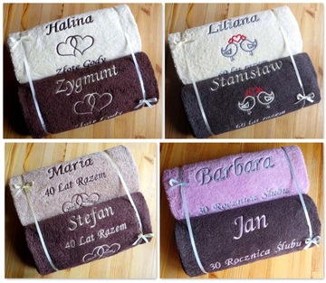 Подарок РУБИНОВЫЙ ЮБИЛЕЙ 40 лет свадьбы ПОЛОТЕНЦА