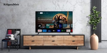 LED-ТВ KRUGER MATZ FHD 43 ДЮЙМА SMART GOOGLE TV HDR DVB-T2 HEVC