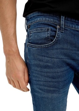 Spodnie męskie s.Oliver Jeans niebieski Slim Fit - 33/32