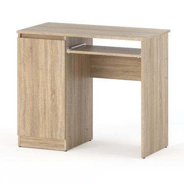 BIURKO KOMPUTEROWE STOLIK DĄB SONOMA MEBLE 90 CM