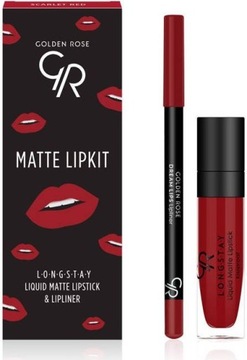 Golden Ros MATTE LIPKIT Zestaw do ust SCARLET RED