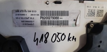 PŘÍSTROJOVÁ DESKA BUDÍKY RENAULT TRAFIC OPEL VIVARO NISSAN PRIMASTAR P8200279068