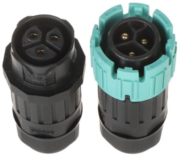 Подключение может 3 PIN -контакт отключенный Muff IP65