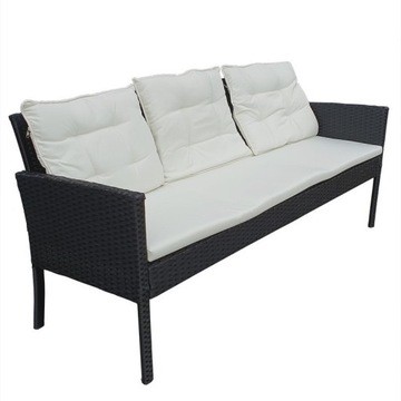 САДОВАЯ МЕБЕЛЬ ИЗ РОТАНГА, СТОЛ, ДИВАН, 2 СТУЛА, 2 ПУФА