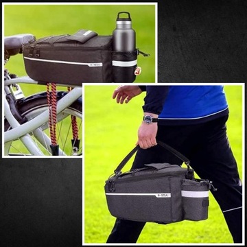 ТЕРМАЛЬНАЯ ВЕЛОСИПЕДНАЯ СУМКА ДЛЯ БАГАЖНИКА, ВЕЛОСИПЕДА, СВЕТООТРАЖАЮЩЕГО СУМКА, БАГАЖНИКА 9 Л, БУТЫЛКИ