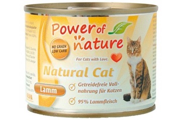 POWER OF NATURE Natural Cat JAGNIĘCINA 200g PREMIUM MOKRA KARMA DLA KOTA