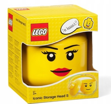 LEGO 40311725 MAŁA GŁOWA S SMALL POJEMNIK NA KLOCKI DLA DZIEWCZYNKI PREZENT