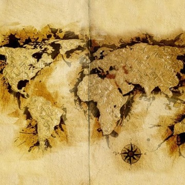 FOTOTAPETA 300x231 +KLEJ, Stara Papierowa Mapa