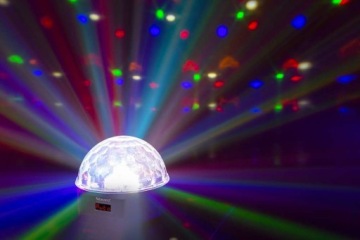 Светодиодный диско-шар световой эффект 9x 1W LED DMX пульт дистанционного управления