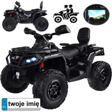 Квадроцикл на акумулятор для дітей 2 осіб CAN-AM OUTLANDER 4x4 Панель LED PA0326