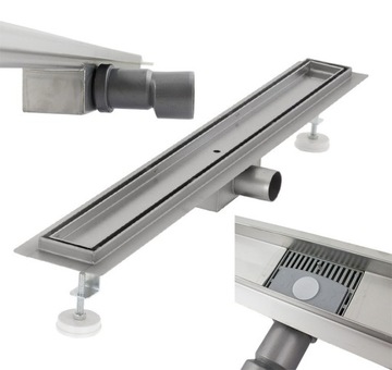 ODPŁYW LINIOWY Befliesbar Z SYFONEM 140cm STAL NIERDZEWNA na płytkę
