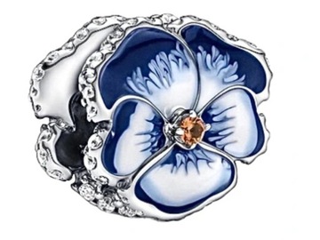 Oryginał Charms Błękitny Bratek Pandora 790777C02