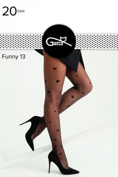 Rajstopy Gatta Funny 13 ~ siateczka , serca~ r.4