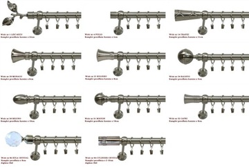 ОДИНОЧНЫЕ МЕТАЛЛИЧЕСКИЕ КАРДИНЫ 19 мм 400 см 4 м