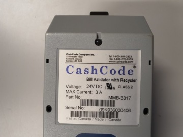 Приёмник CashCode MMB-3317 с ресайклером