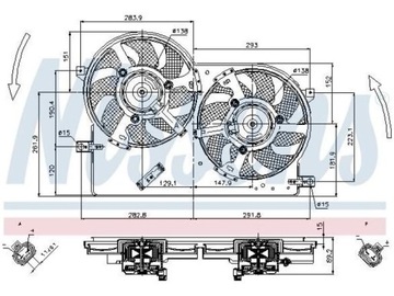 VENTILÁTOR CHLADIČŮ FIAT STRADA 1.2