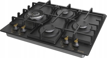 Płytą gazowa retro GORENJE GW6D42CLB czarny mat