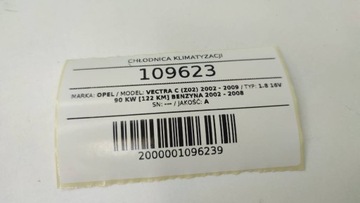 CHLADIČ KLIMATIZACE VODY VENTILÁTOR VECTRA C 1.8 SIGNUM