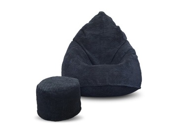PUFA SAKO SZTRUKSOWA XXXXL + GRATIS WOREK FOTEL