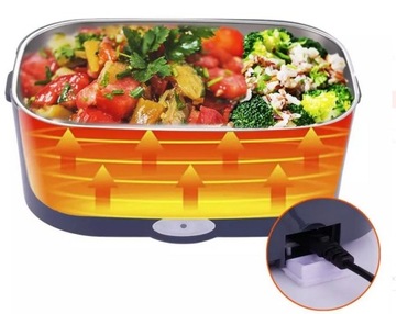 ELEKTRYCZNY LUNCH BOX PODGRZEWACZ OBIAD 230 12/24V