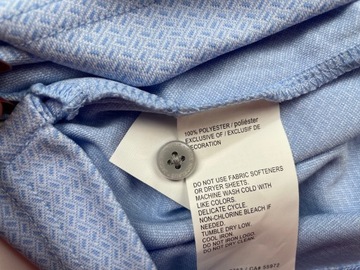 Синяя спортивная рубашка-поло с высоким воротником Jack Nicklaus, размер XL