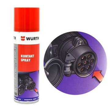WURTH Spray do Instalacji Elektrycznej KONTAKT Usuwa Problemy z Zapłonem