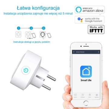 WiFi INTELLIGENT SOCKET Energy SENSOR 2XUSB