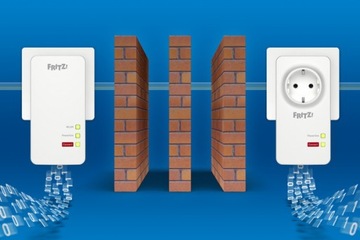 FRITZ!Powerline 1260 - одиночный ПЛК WiFi Mesh адаптер AC + N