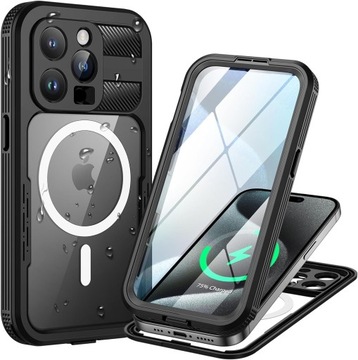 LENHIEM iPhone 15 Pro Max OBUDOWA ETUI WODOODPORNY