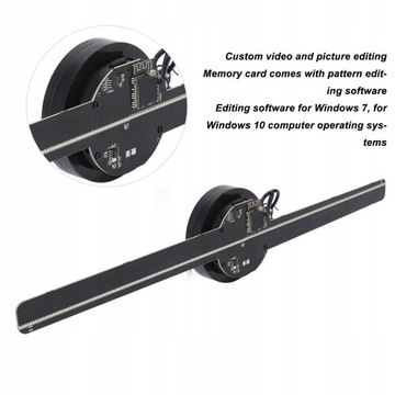 ВЕЕР С 3D ГОЛОГРАММОЙ 224 СВЕТОДИОДНЫХ БУСИНЫ