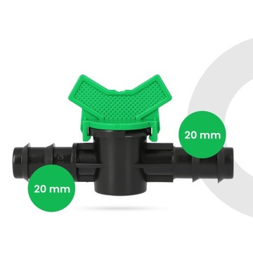 PE клапан 20 мм Вилка PUSH IN Соединитель Соединитель ШЛАНГ ТРУБКА ФИТИНГ Ирригация