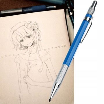 Синий 2шт 2мм 2В Карандаш Автоматический рисунок