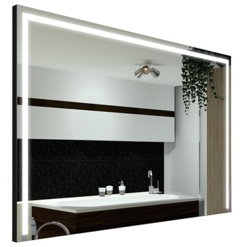 Lustro LED łazienkowe Sydney obudowa 100x80 cm
