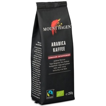 Kawa mielona bezkofeinowa BIO 250 g - Mount Hagen