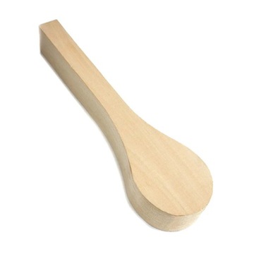 1PC DIY rzeźba praktyka drewniana łyżka mater